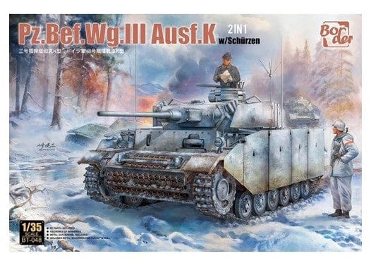 Border Model 1/35 Pz.Bef.Wg.III Ausf.K 2in1 w/Scharzen Plastic Model Kit