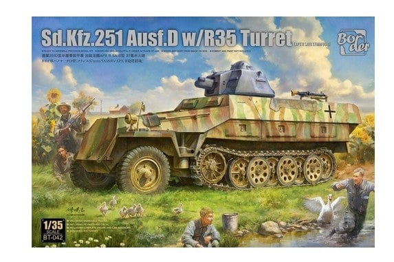 Border Model 1/35 Sd.Kfz.251 Ausf.D w/ R35 Turret Plastic Model Kit