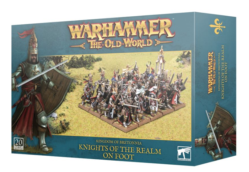 Warhammer The Old World: 06-08 Bretonnia, Knights of the Realm on foot - Hobbytech Toys