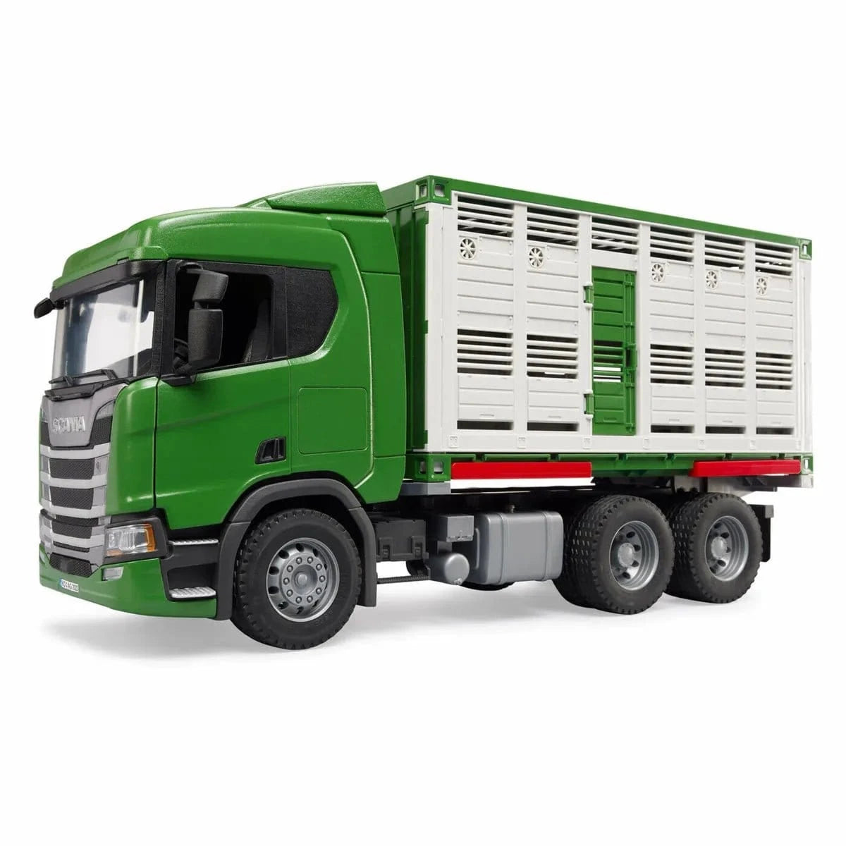 Bruder 3548 Agriculture Scania Super 560R Cattle Transporter with 1 Cow - Hobbytech Toys