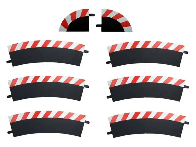 Carrera 20563 Evo/Digital Outside Shoulder For 3/30 Curve (6pcs) Carrera SLOT CARS - PARTS