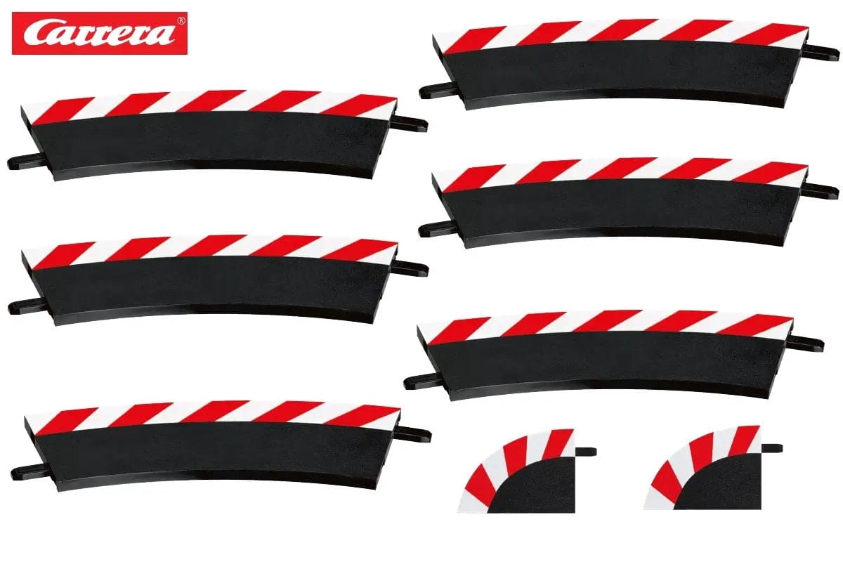 Carrera 20567 Evo/Digital Outside Shoulder For 1/30 Curve (6pcs) Carrera SLOT CARS - PARTS