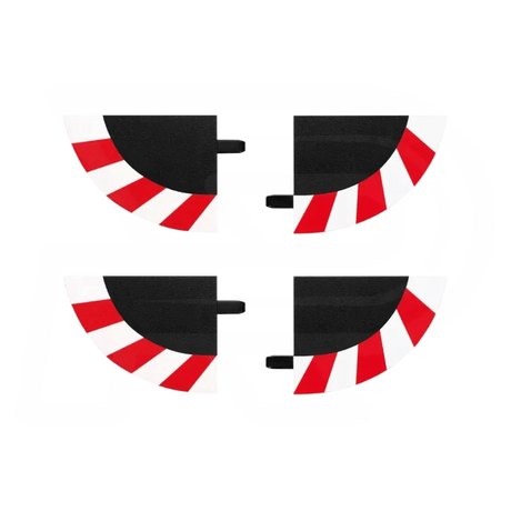 Carrera 20598 Evo/Digital End Selection for Outside Shoulder (4pcs) Carrera SLOT CARS - PARTS