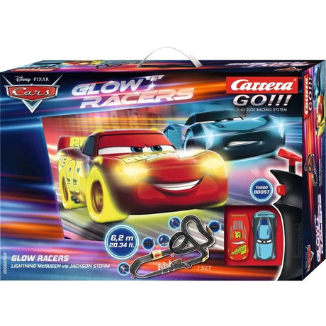 Carrera 62559 Go!!! Disney Car - Glow Racers Slot Car Set - Hobbytech Toys