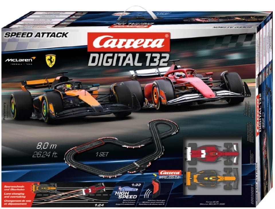Carrera Digital 1/32 Speed Attack Slot Car Starter Set