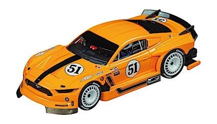 Carrera Evolution 1/32 Ford Mustang GTY No.51 - Orange Slot Car - Hobbytech Toys