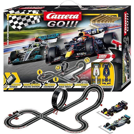 Carrera GO!!! 1/43 F1 Max Performance 6.3m Track Slot Car Set [62548] - Hobbytech Toys