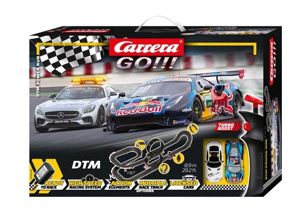 Carrera GO!!! 62543 DTM Power Run Set 8.9 Meter Track - Hobbytech Toys