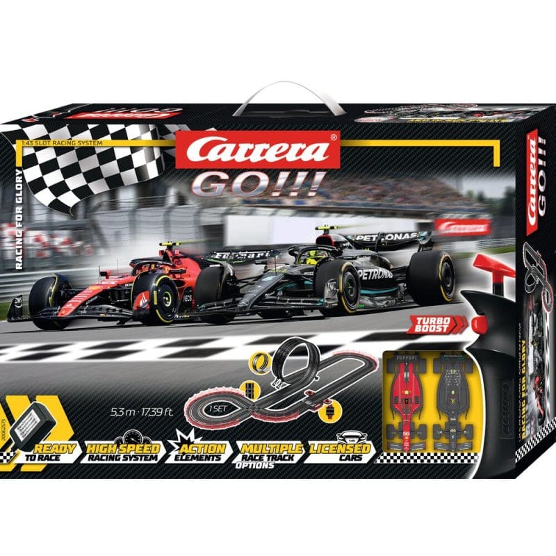 Carrera GO!!! Racing For Glory Ferrari & Mercedes Slot Car Set [62573] - Hobbytech Toys