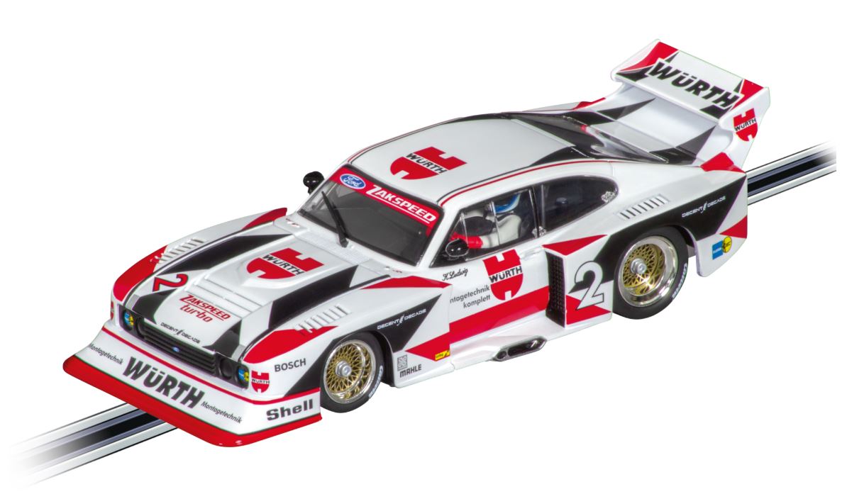 Carrera Evolution 1/32 Ford Capri Zakspeed Turbo Wurth-Zakspeed Team #2 Slot Car [27718]