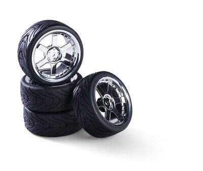 Carson 1/10 Wheel Set 6 Spoke Design Chrome (4pcs) - Hobbytech Toys