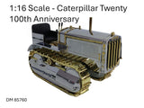 Cat 1/16 Cat Twenty Tractor 100th Anniversary Chrome/Gold Plate Diecast Model