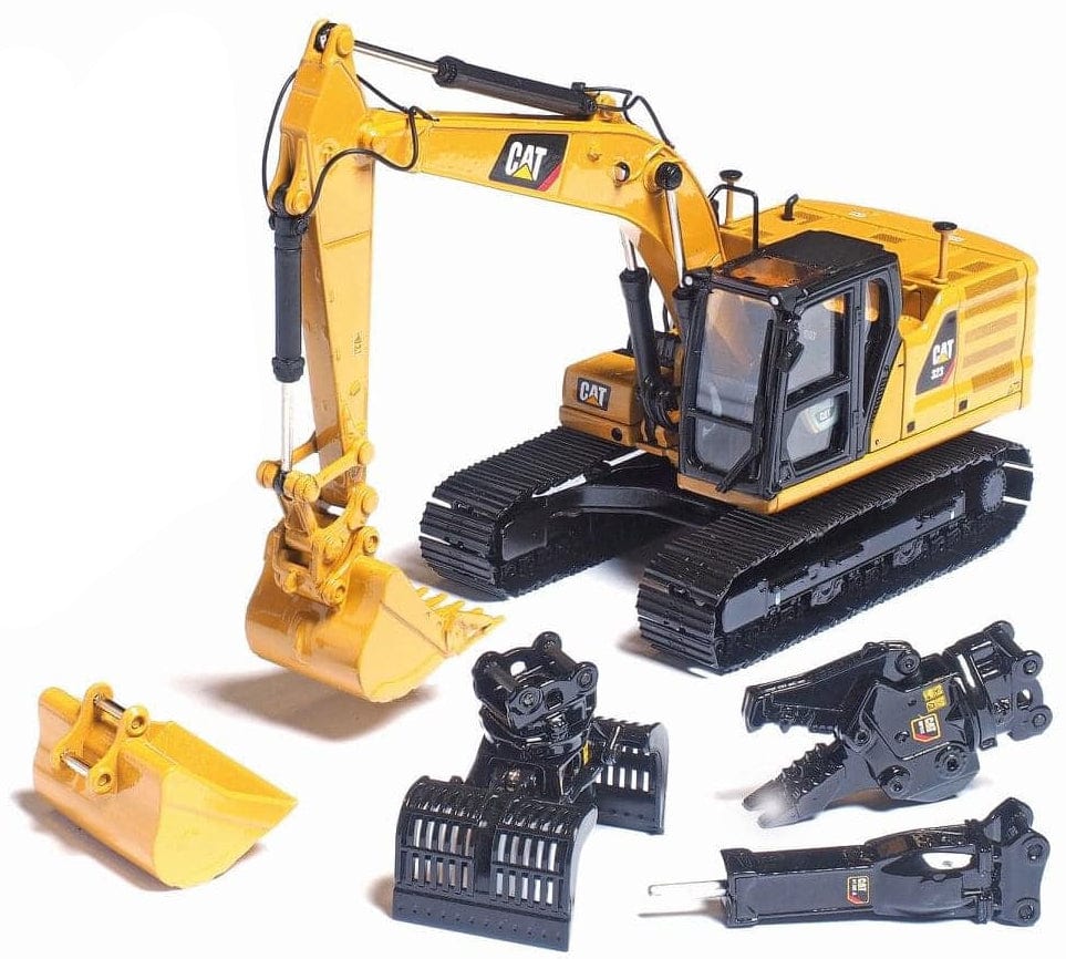 Cat 1/50 323 Hydraulic Excavator Work Tool High Line Diecast Model