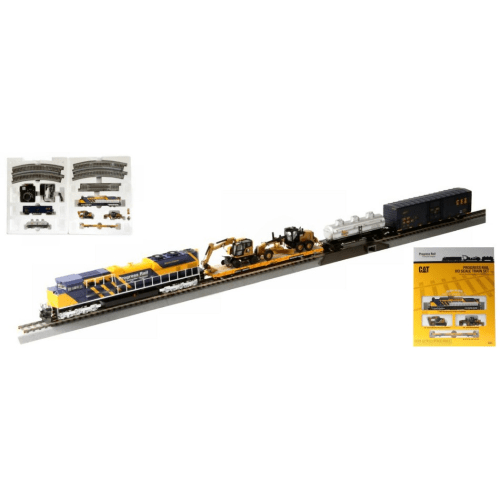 Caterpillar HO Scale Progress Rail Train Set