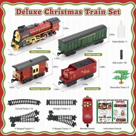 Christmas Steam Train Diorama Gift Set with Lights & Steam