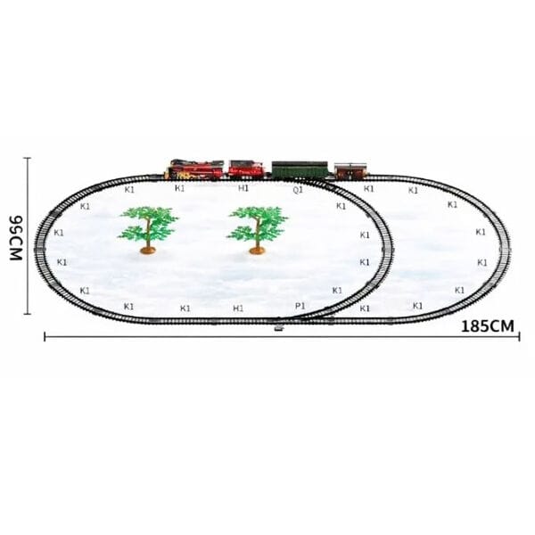 Christmas Steam Train Diorama Gift Set with Lights & Steam