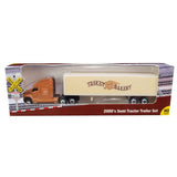 Classic Metal Works TC107 HO 2000s Semi Tractor-Trailer Set - Assembled - TraxSide - Tasket Bakery (maroon, beige)