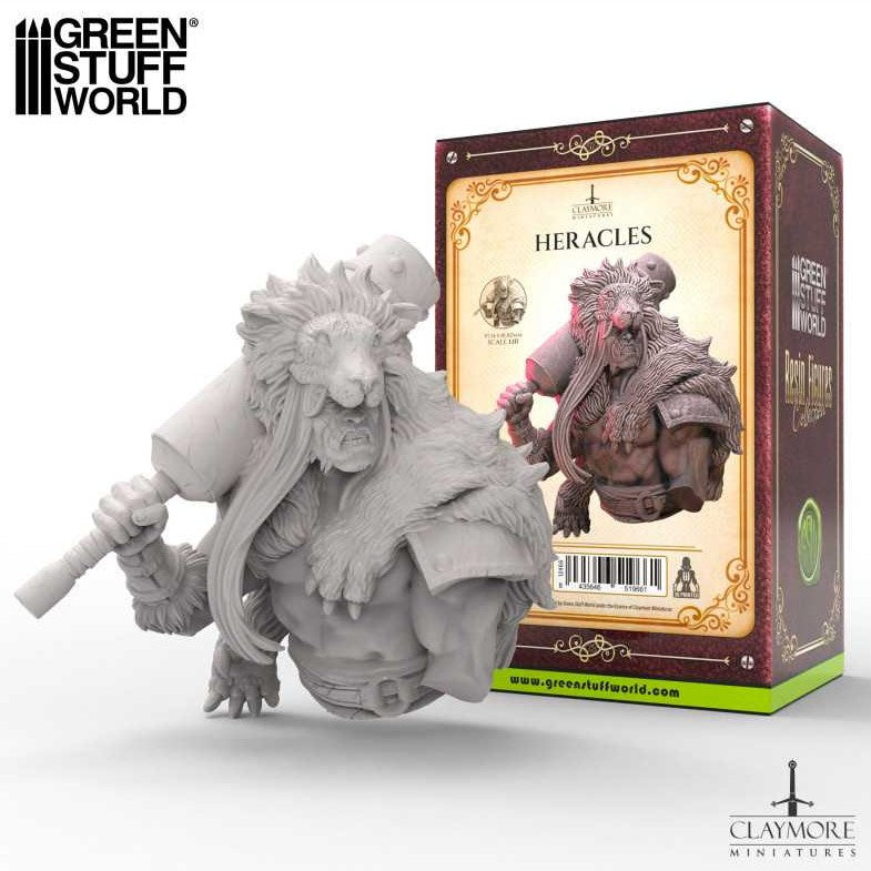 Green Stuff World 3D Printed - Heracles - Bust