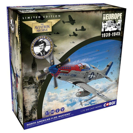 CORGI 1/72 North American P - 51D Mustang 44 - 15152/QI - T Jersey Jerk Diecast Model - Hobbytech Toys
