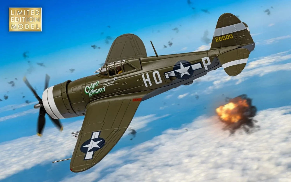 CORGI 1/72 Republic P-47D Thunderbolt, 42-8500 HO-P, Cripes A Mighty Diecast Model [AA33828]