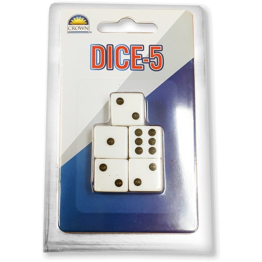 Crown Pack of 5 Dice