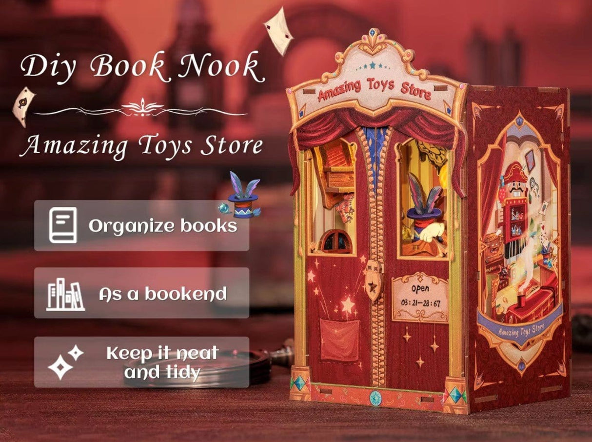CUTEBEE DIY Book Nook - Amazing Toy Store Kit - Hobbytech Toys