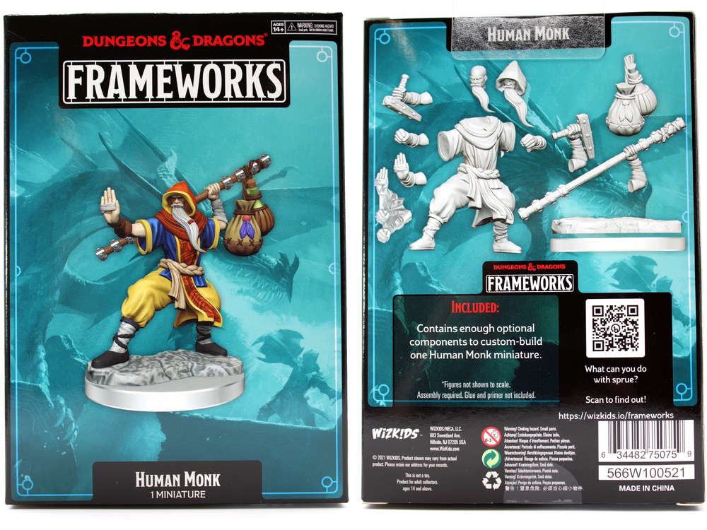 D&D Frameworks Human Monk Male - Hobbytech Toys