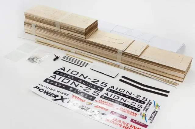 Dancing Wings 2.5m EP Glider Aion Balsa RC Plane Kit (Motor,ESC,Servos Included)
