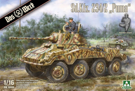 Das Werk 1/16 Sd.Kfz. 234/2 Puma Plastic Model Kit - Hobbytech Toys