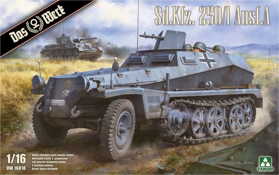 Das Werk DW16018 1/16 Sd.Kfz. 250/1 Ausf. A model kit