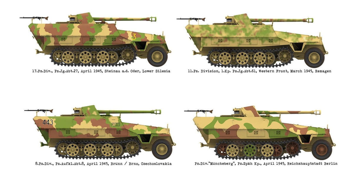 Das Werk 1/16 Sd.Kfz.251/22 Ausf.d Pakwagen Plastic Model Kit [DWK16022] - Hobbytech Toys