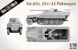 Das Werk 1/16 Sd.Kfz.251/22 Ausf.d Pakwagen Plastic Model Kit [DWK16022] - Hobbytech Toys