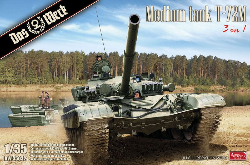 Das Werk 1/35 Medium Tank T72M Plastic Model Kit [DW35032]