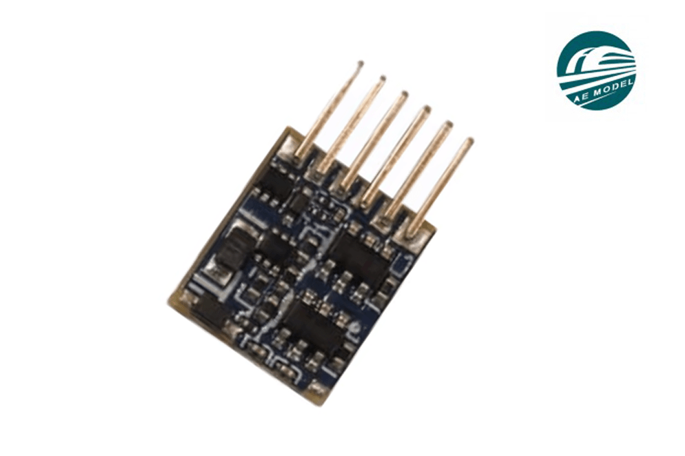 DCC Concepts AE Model Nano 6 - Pin 2 Function Decoder [AED - 6PDN.2] - Hobbytech Toys