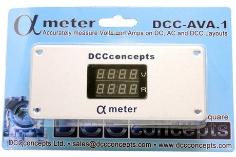 DCC Concepts DCD - AVA.1 Alpha Meter for DC or DCC - Hobbytech Toys