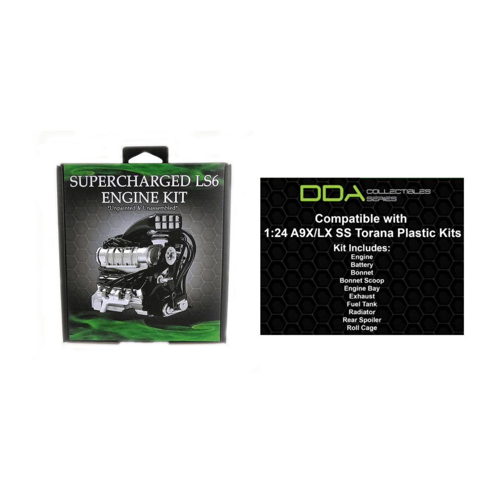 DDA 1/24 A9X/LX SS Supercharged LS Torana Engine Plastic Model Kit
