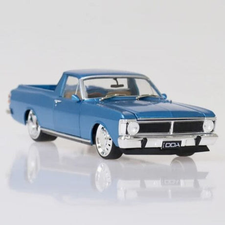 DDA 1/24 Blue XY Ford Falcon Ute Custom with Super Charged Barra Engine - Fully Detailed Diecast Model - Hobbytech Toys