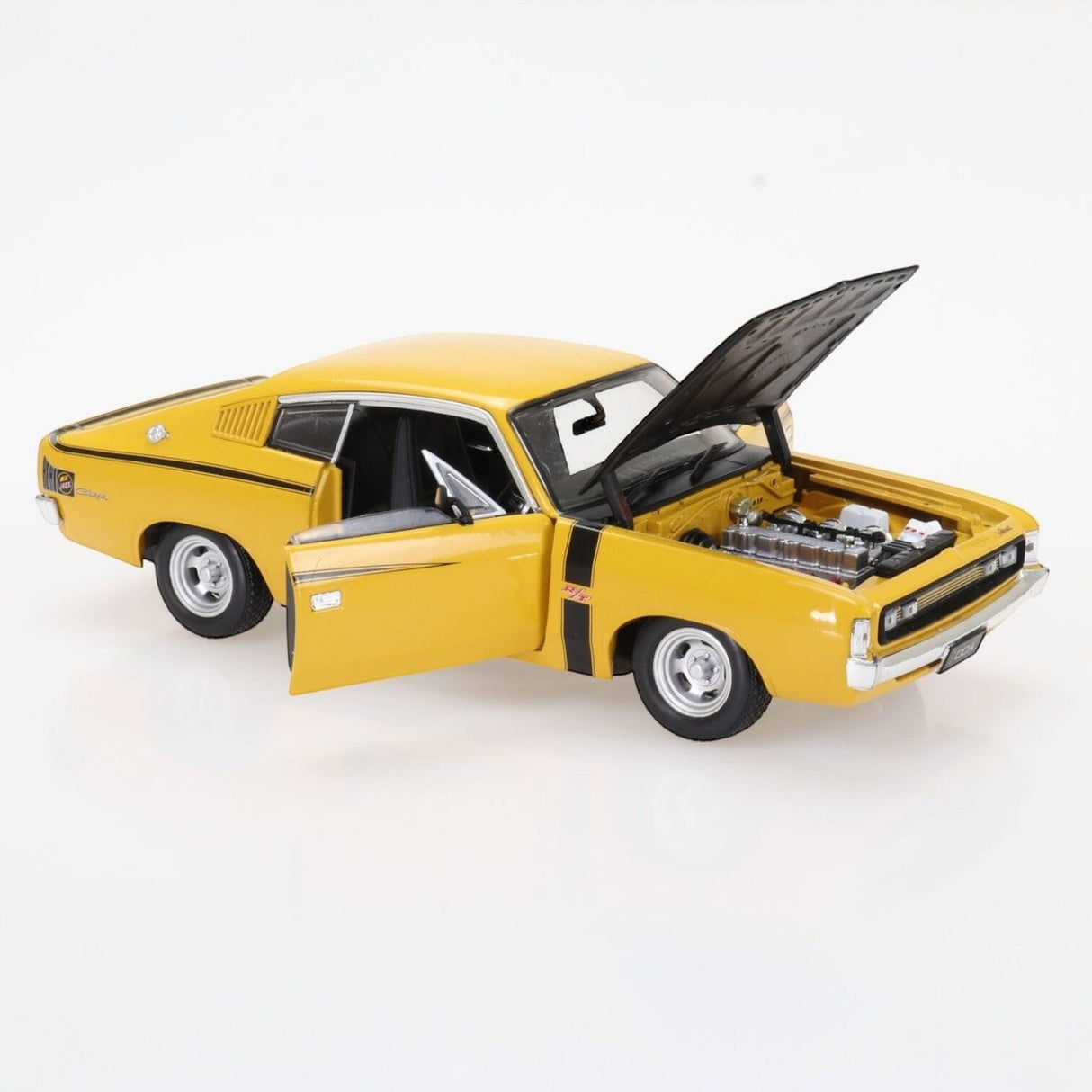 DDA 1/24 E38 Valiant Charger Fully Detailed Diecast Model - Yellow