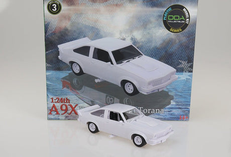 DDA 1/24 Holden A9X Torana 1978 Bathurst Winner Sealed Body Opening Bonnet w/Engine Plastic Model Kit - Hobbytech Toys