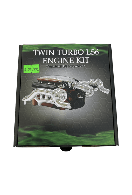 DDA 1/24 LC/LJ Twin Turbo LS6 Torana Engine Plastic Kit Accessory Pack [DDA625A] - Hobbytech Toys