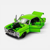 DDA 1/24 Lime Green Supercharged Ford XY Falcon GTHO Diecast Model