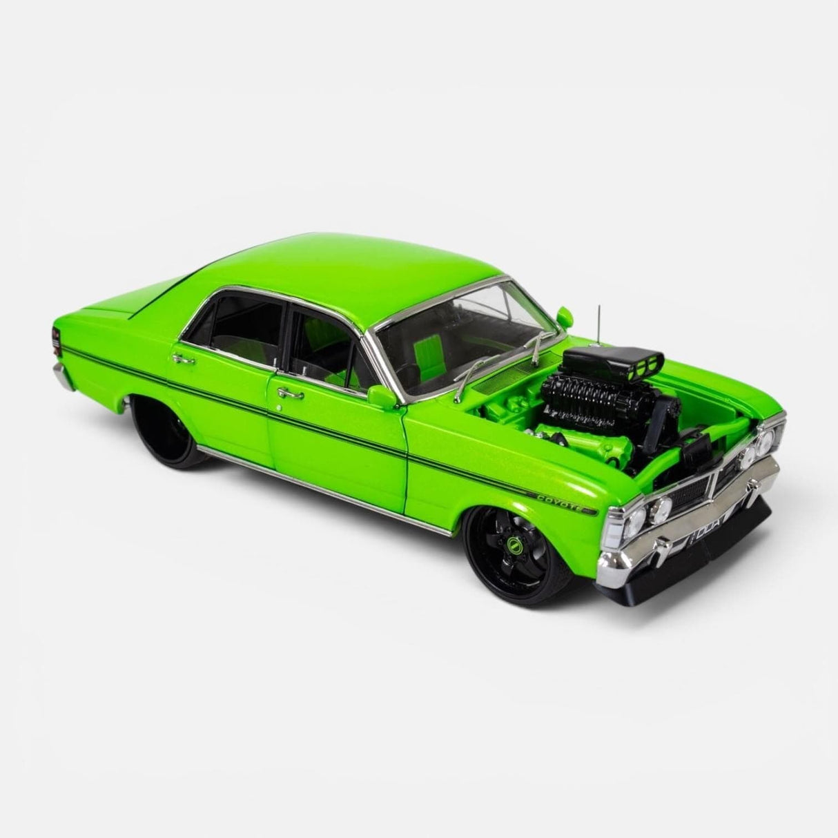 DDA 1/24 Lime Green Supercharged Ford XY Falcon GTHO alternate view
