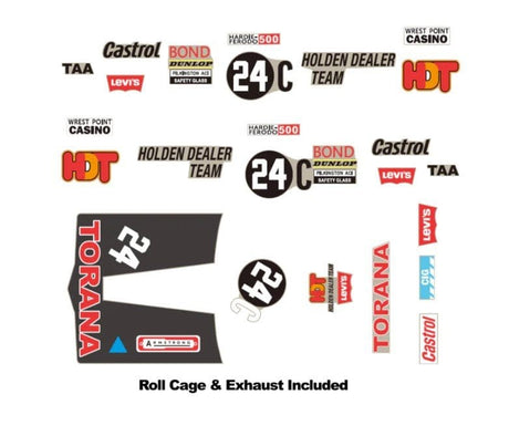 DDA 1/24 No.24C LJ Torana Bathurst Decal Kit Accessory - Hobbytech Toys