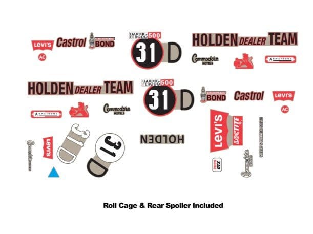 DDA 1/24 No.31D LC Torana Bathurst Decal Kit Accessory - Hobbytech Toys