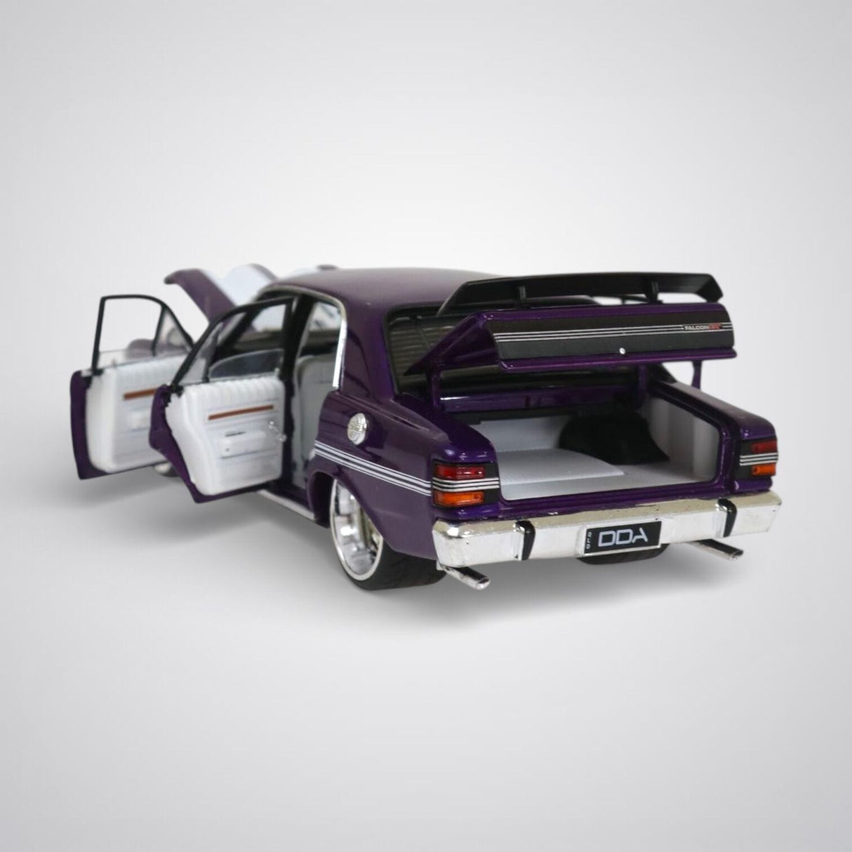 DDA 1/24 Purple Ford XY GTHO Custom Fully Detailed Diecast Model - Purple
