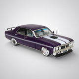 DDA 1/24 Purple Ford XY GTHO Custom Fully Detailed Diecast Model - Purple