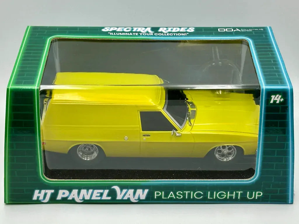 DDA 1/24 Yellow HJ Panel Van Spectra Rides - Plastic Light Up