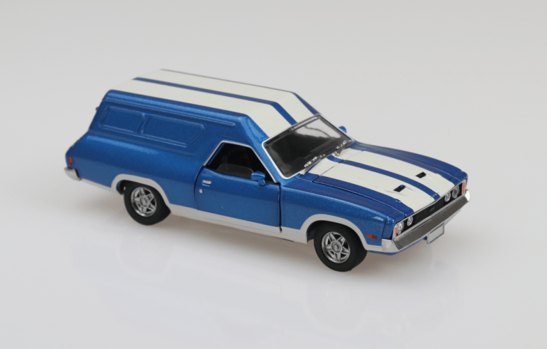 DDA 1/32 Ford XC Panel Van Dark Blue w/White Stripes Diecast Model - Hobbytech Toys