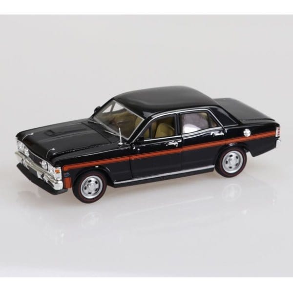 DDA 1/32 Ford XW GTHO Black with Orange Stripes Diecast Model [32377 - 3] - Hobbytech Toys