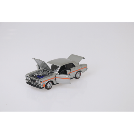 DDA 1/32 Silver Fox w/Orange Stripes XW GTHO Ford Diecast Model